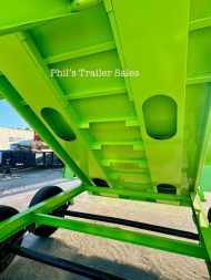 New 2025 IRON BULL 83X16 GOOSENECK SCISSOR LIFT 24'' SIDES Dump Trailer