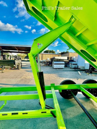 New 2025 IRON BULL 83X16 GOOSENECK SCISSOR LIFT 24'' SIDES Dump Trailer