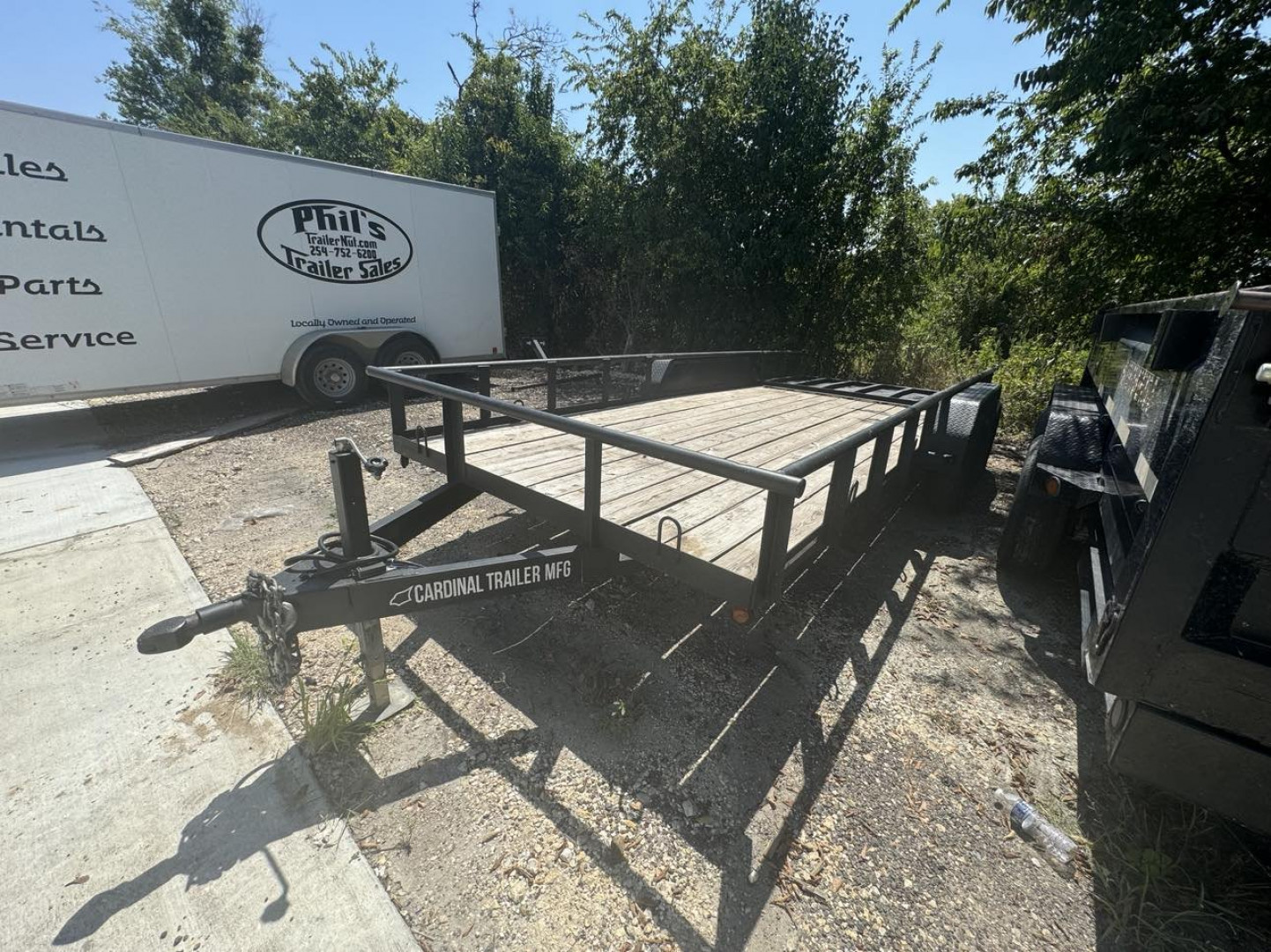 Used 2022 USED Cardinal 82X18 TANDEM 6K AXLES PIPETOP UTILITY Utility Trailer RENT TO OWN FOR ONLY $540 DOWN!