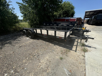 Used 2022 USED Cardinal 82X18 TANDEM 6K AXLES PIPETOP UTILITY Utility Trailer RENT TO OWN FOR ONLY $540 DOWN!
