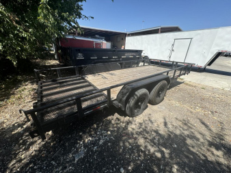 Used 2022 USED Cardinal 82X18 TANDEM 6K AXLES PIPETOP UTILITY Utility Trailer RENT TO OWN FOR ONLY $540 DOWN!
