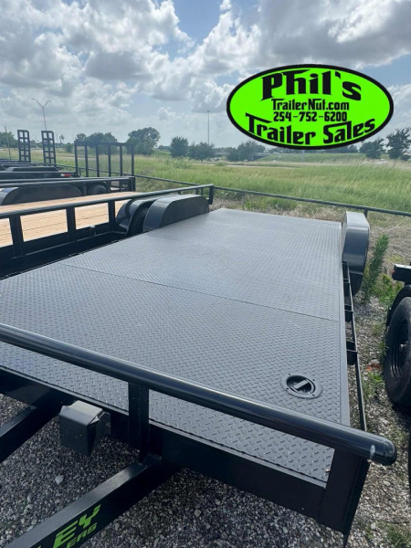 New 2025 Stanley Trailers NEW 18' OPEN CAR HAULER TRAILER UTILITY TRAILER STEEL DECK Equipment Trailer