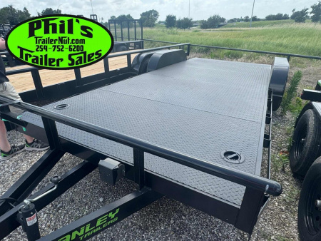New 2025 Stanley Trailers NEW 18' OPEN CAR HAULER TRAILER UTILITY TRAILER STEEL DECK Equipment Trailer