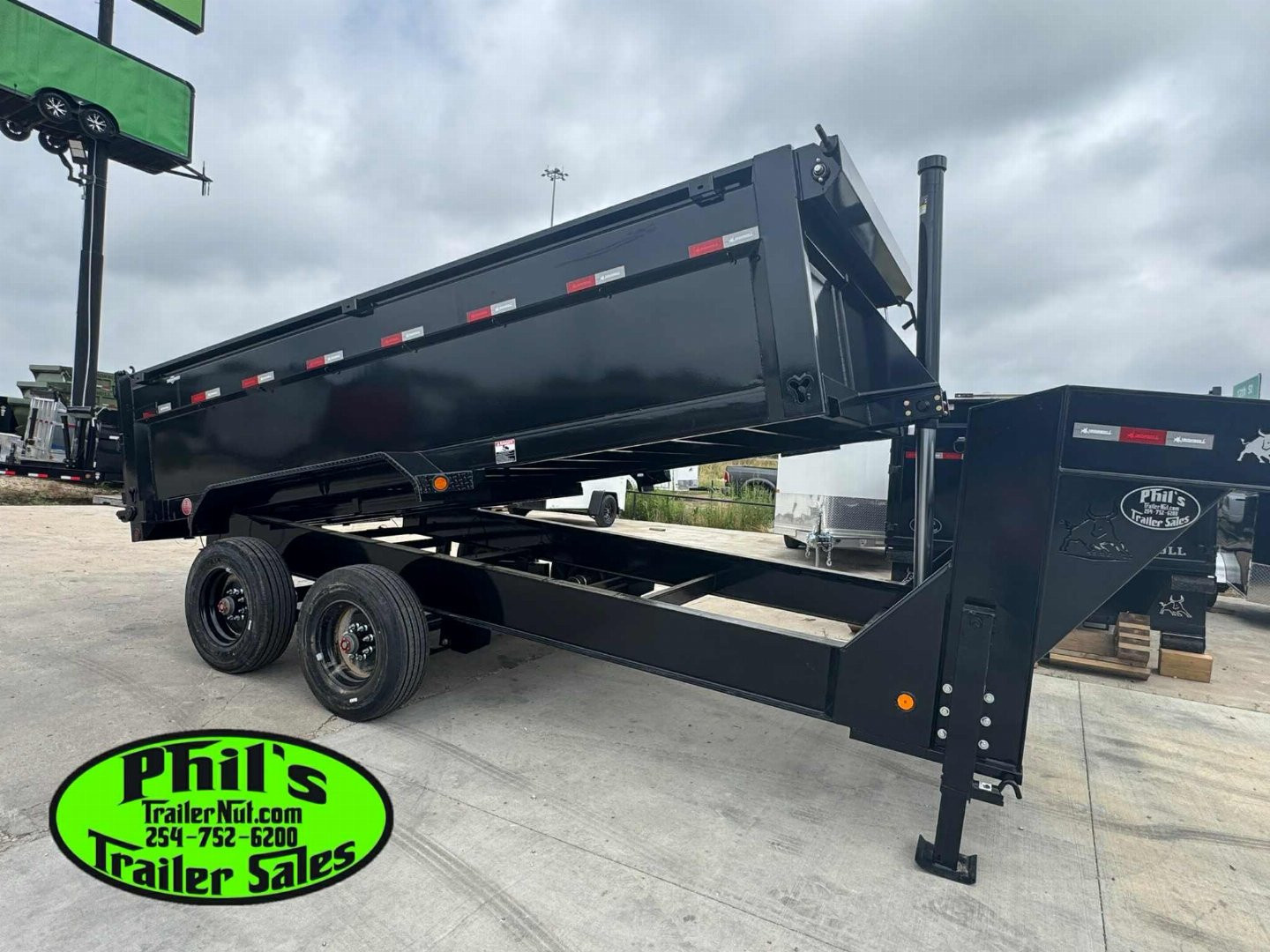 New Iron Bull Dump Trailer 83X16 10K AXLES DUMP TELESCOPIC LIFT GOOSENECK