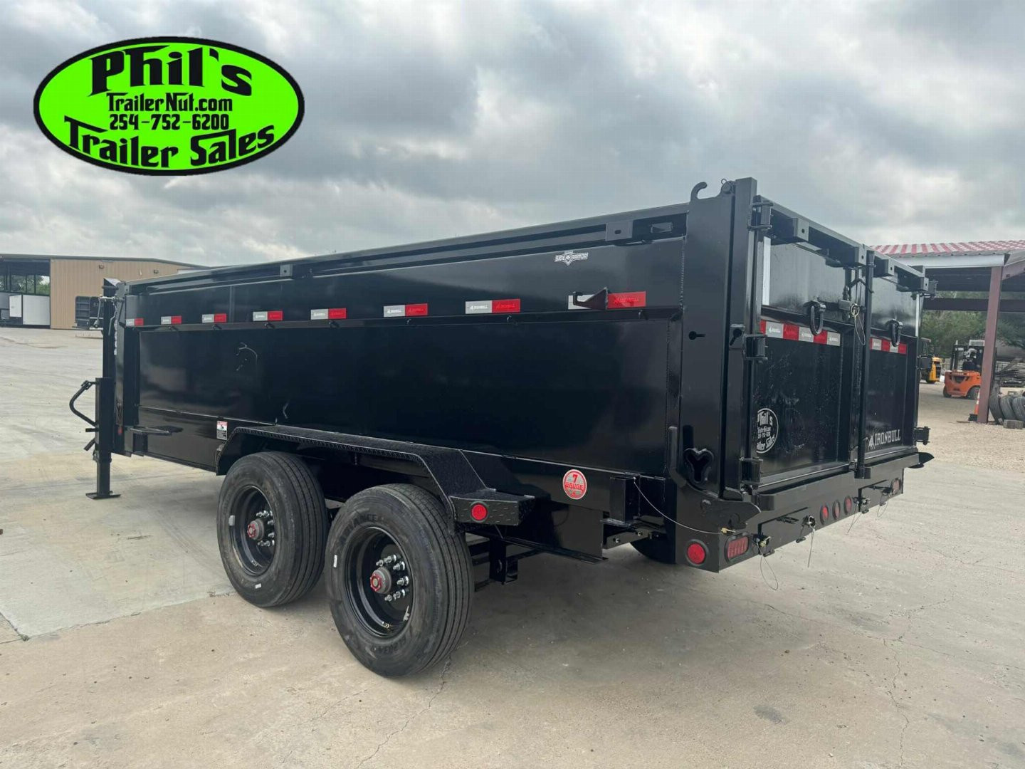 New Iron Bull Dump Trailer 83X16 10K AXLES DUMP TELESCOPIC LIFT GOOSENECK