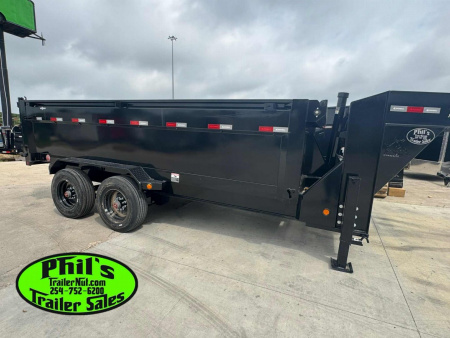 New Iron Bull Dump Trailer 83X16 10K AXLES DUMP TELESCOPIC LIFT GOOSENECK