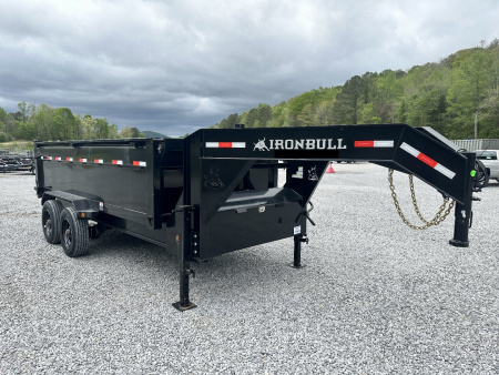 New Iron Bull Dump Trailer 83X16 10K AXLES DUMP TELESCOPIC LIFT GOOSENECK