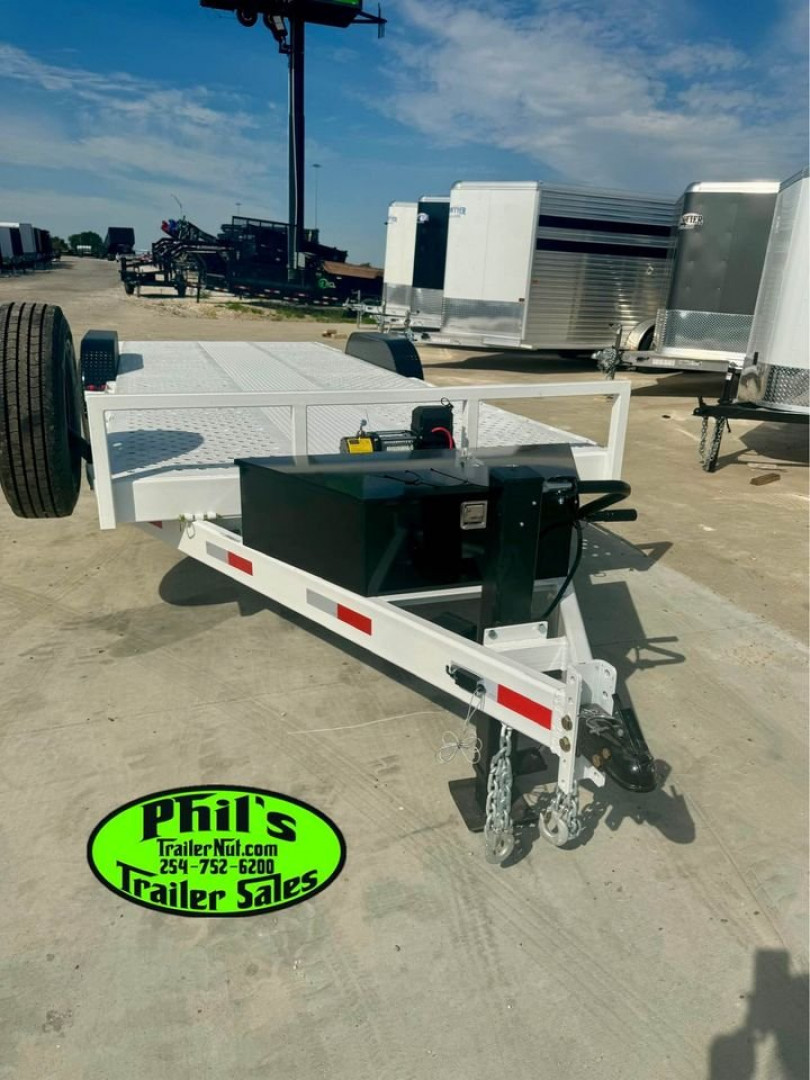 New 2024 83X20 Equipment Trailer W/ WINCH POWER TILT 14K TRAILER