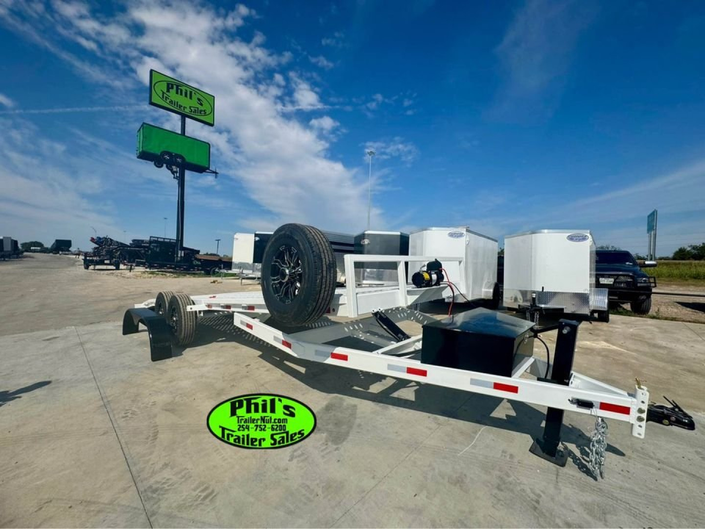 New 2024 83X20 Equipment Trailer W/ WINCH POWER TILT 14K TRAILER