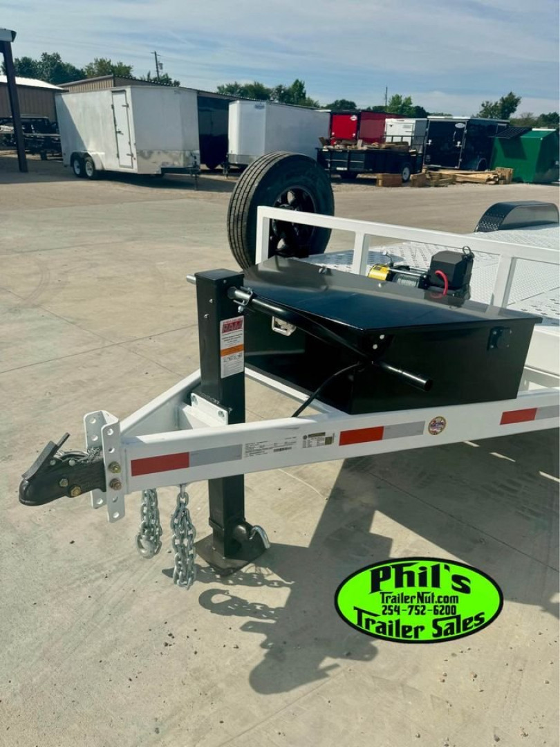 New 2024 83X20 Equipment Trailer W/ WINCH POWER TILT 14K TRAILER