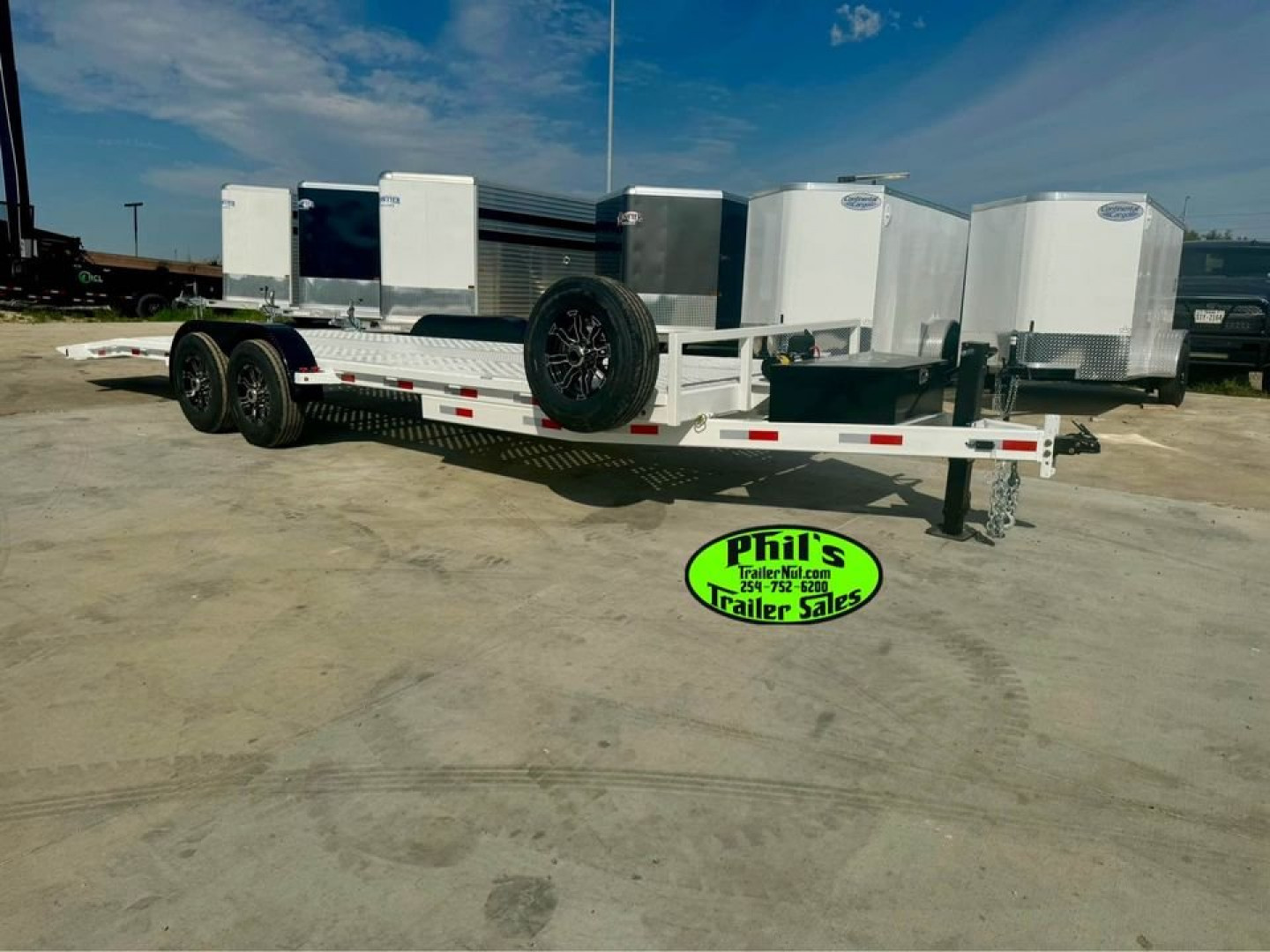 New 2024 83X24 FULL TILT Equipment Trailer 14K GVWR WINCH STEEL DECK