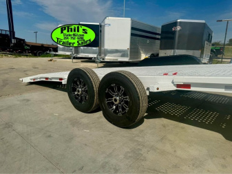 New 2024 83X24 FULL TILT Equipment Trailer 14K GVWR WINCH STEEL DECK