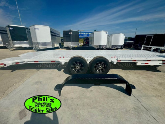 New 2024 83X24 FULL TILT Equipment Trailer 14K GVWR WINCH STEEL DECK