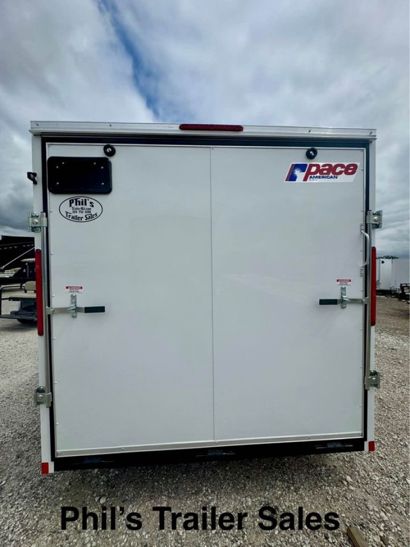 New 2025 Pace American 7X14 6'6'' INTERIOR Cargo / Enclosed Trailer SCREWLESS EXTERIOR