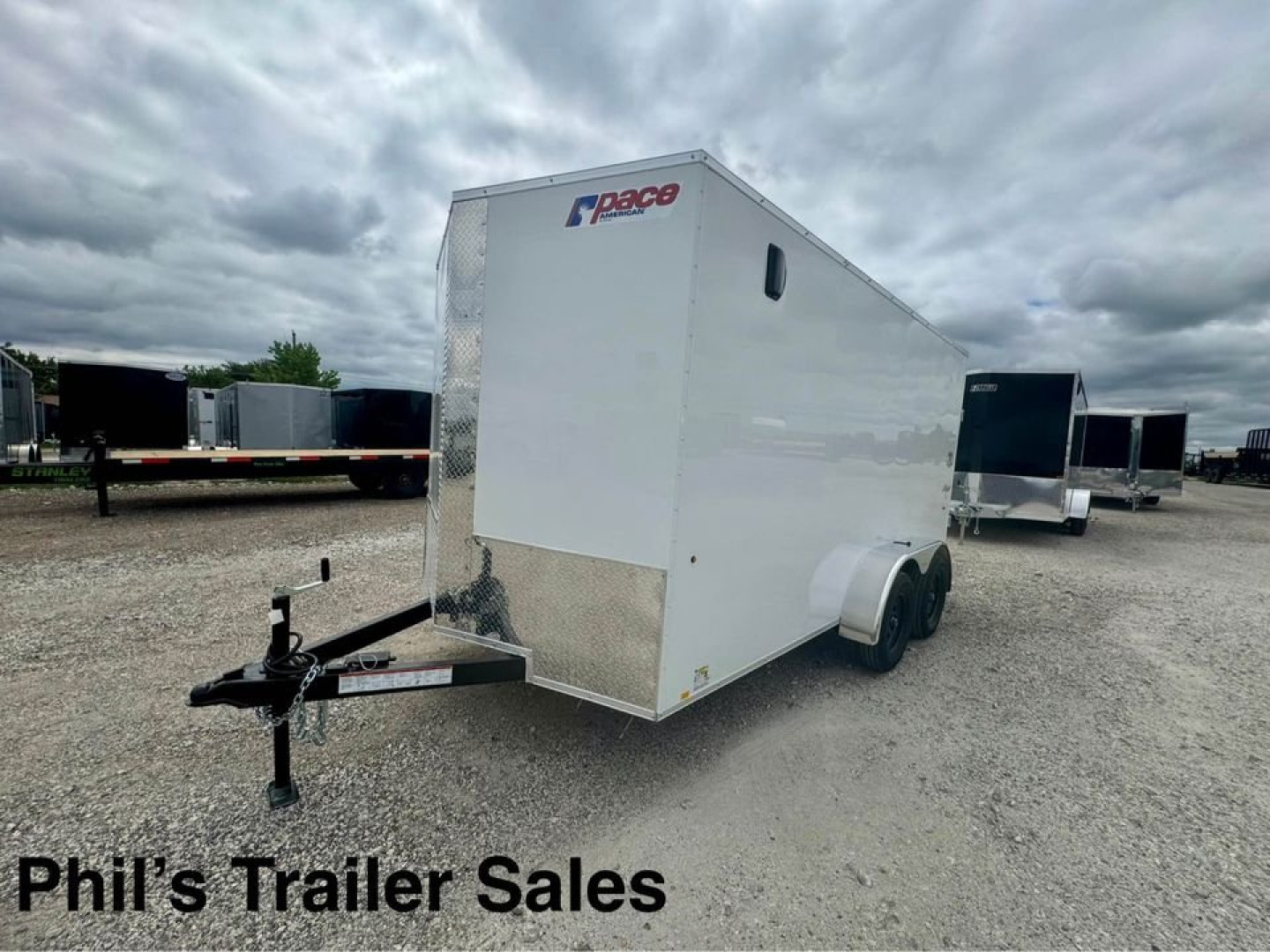 New 2025 Pace American 7X14 6'6'' INTERIOR Cargo / Enclosed Trailer SCREWLESS EXTERIOR