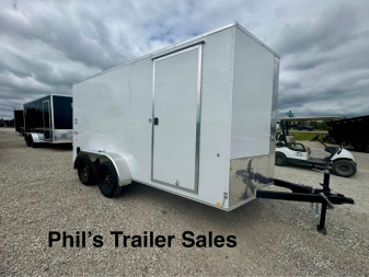 New 2025 Pace American 7X14 6'6'' INTERIOR Cargo / Enclosed Trailer SCREWLESS EXTERIOR