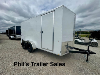 New 2025 Pace American 7X14 6'6'' INTERIOR Cargo / Enclosed Trailer SCREWLESS EXTERIOR