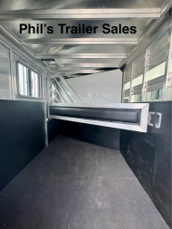 New 2023 Frontier Trailers 2 HORSE COLT SERIES FACTORY DEMO UNIT Stock / Stock Combo Trailer ONLY 1 AVAILABLE AT THIS PRICE!