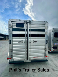 New 2023 Frontier Trailers 2 HORSE COLT SERIES FACTORY DEMO UNIT Stock / Stock Combo Trailer ONLY 1 AVAILABLE AT THIS PRICE!