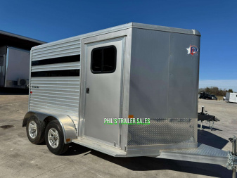 New 2023 Frontier Trailers 2 HORSE COLT SERIES FACTORY DEMO UNIT Stock / Stock Combo Trailer ONLY 1 AVAILABLE AT THIS PRICE!