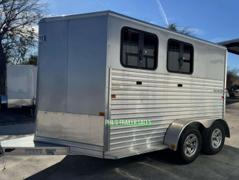 New 2023 Frontier Trailers 2 HORSE COLT SERIES FACTORY DEMO UNIT Stock / Stock Combo Trailer ONLY 1 AVAILABLE AT THIS PRICE!