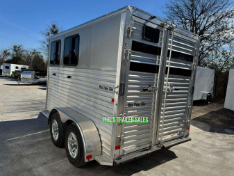New 2023 Frontier Trailers 2 HORSE COLT SERIES FACTORY DEMO UNIT Stock / Stock Combo Trailer ONLY 1 AVAILABLE AT THIS PRICE!