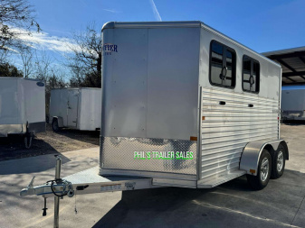 New 2023 Frontier Trailers 2 HORSE COLT SERIES FACTORY DEMO UNIT Stock / Stock Combo Trailer ONLY 1 AVAILABLE AT THIS PRICE!
