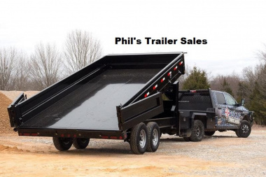 New 2023 IRON BULL 96 X 16 DECK OVER GOOSENECK DUMP Dump Trailer