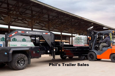 New 2023 IRON BULL 96 X 16 DECK OVER GOOSENECK DUMP Dump Trailer