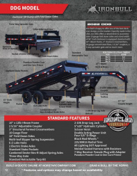 New 2023 IRON BULL 96 X 16 DECK OVER GOOSENECK DUMP Dump Trailer
