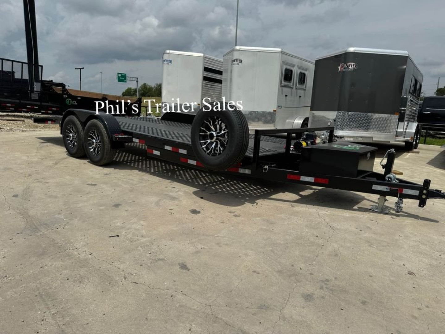 New 2024 83X24 OPEN Car Hauler FULL POWER TILT / 7K AXLES / ALUMINUM WHEELS / STEEL DECK
