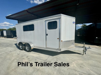 New 2023 Frontier Trailers 3 HORSE SLANT TRAILER STRIDER LITE SERIES Stock / Stock Combo Trailer FACTORY DEMO ONLY 1 AVAILABLE AT THIS PRICE!