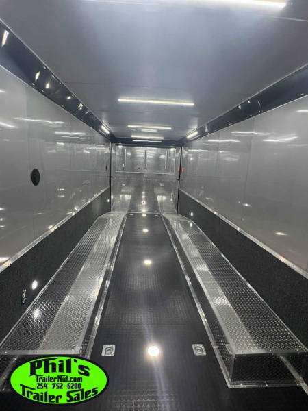 New CONTINENTAL CARGO NEW 85X32 ENCLOSED RACE CAR TRAILER LATE MODEL RAMP OVERS TRAILER Car / Racing Trailer