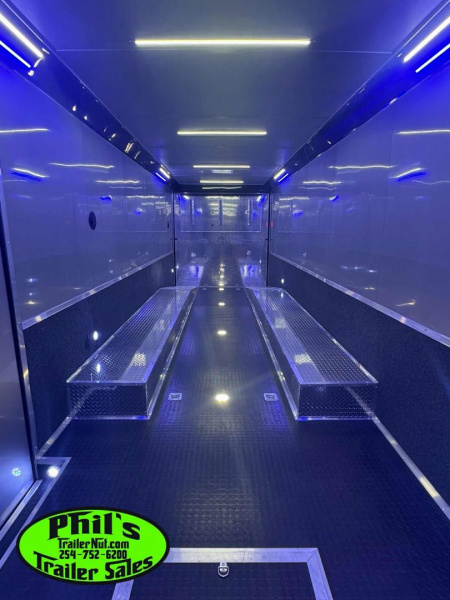 New CONTINENTAL CARGO NEW 85X32 ENCLOSED RACE CAR TRAILER LATE MODEL RAMP OVERS TRAILER Car / Racing Trailer