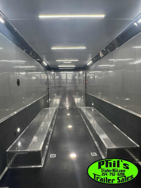 New CONTINENTAL CARGO NEW 85X32 ENCLOSED RACE CAR TRAILER LATE MODEL RAMP OVERS TRAILER Car / Racing Trailer