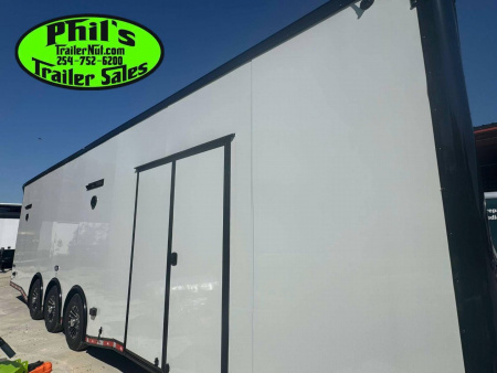 New CONTINENTAL CARGO NEW 85X32 ENCLOSED RACE CAR TRAILER LATE MODEL RAMP OVERS TRAILER Car / Racing Trailer