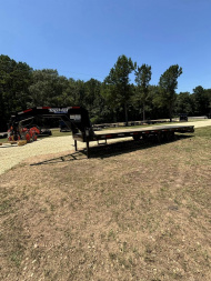 New 2024 Top Hat Trailers 25' (20 + 5) GOOSENECK Deckover Trailer