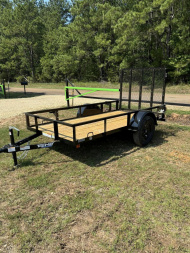 New 2024 Top Hat Trailers 5 X 10 Utility Trailer REAR GATE