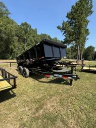 New 2024 Top Hat Trailers 83X14 3' SIDES Dump Trailer