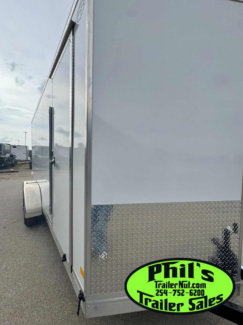 New 2025 Continental Cargo 7x16 STEEL MOD Cargo / Enclosed Trailer COMMERCIAL GRADE HEAVY DUTY 5200 LB TORSION AXLES!
