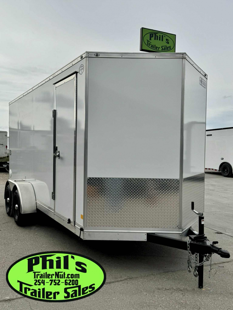 New 2025 Continental Cargo 7x16 STEEL MOD Cargo / Enclosed Trailer COMMERCIAL GRADE HEAVY DUTY 5200 LB TORSION AXLES!