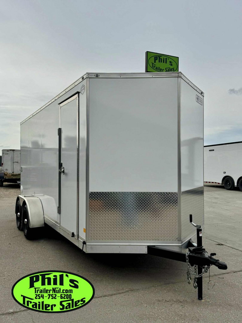 New 2025 Continental Cargo 7x16 STEEL MOD Cargo / Enclosed Trailer COMMERCIAL GRADE HEAVY DUTY 5200 LB TORSION AXLES!