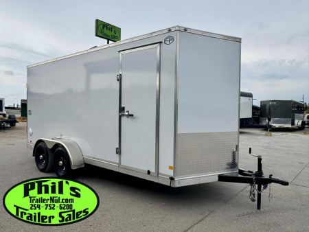 New 2025 Continental Cargo 7x16 STEEL MOD Cargo / Enclosed Trailer COMMERCIAL GRADE HEAVY DUTY 5200 LB TORSION AXLES!