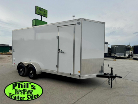 New 2025 Continental Cargo 7x16 STEEL MOD Cargo / Enclosed Trailer COMMERCIAL GRADE HEAVY DUTY 5200 LB TORSION AXLES!