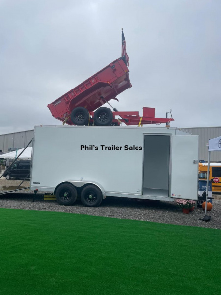 New 2025 Continental Cargo 7x16 STEEL MOD Cargo / Enclosed Trailer COMMERCIAL GRADE HEAVY DUTY 5200 LB TORSION AXLES!