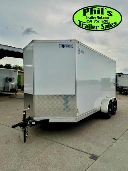 New 2025 Continental Cargo 7x16 STEEL MOD Cargo / Enclosed Trailer COMMERCIAL GRADE HEAVY DUTY 5200 LB TORSION AXLES!