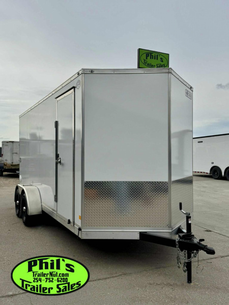 New 2025 Continental Cargo 7x16 STEEL MOD Cargo / Enclosed Trailer COMMERCIAL GRADE HEAVY DUTY 5200 LB TORSION AXLES!
