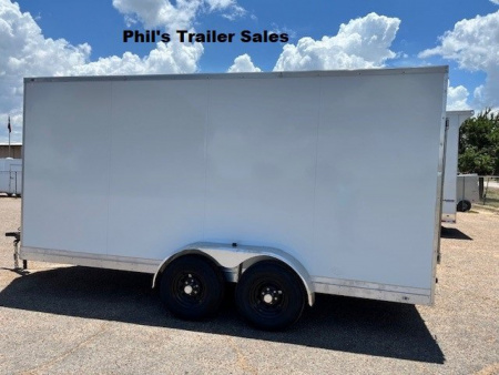 New 2025 Continental Cargo 7x16 STEEL MOD Cargo / Enclosed Trailer COMMERCIAL GRADE HEAVY DUTY 5200 LB TORSION AXLES!