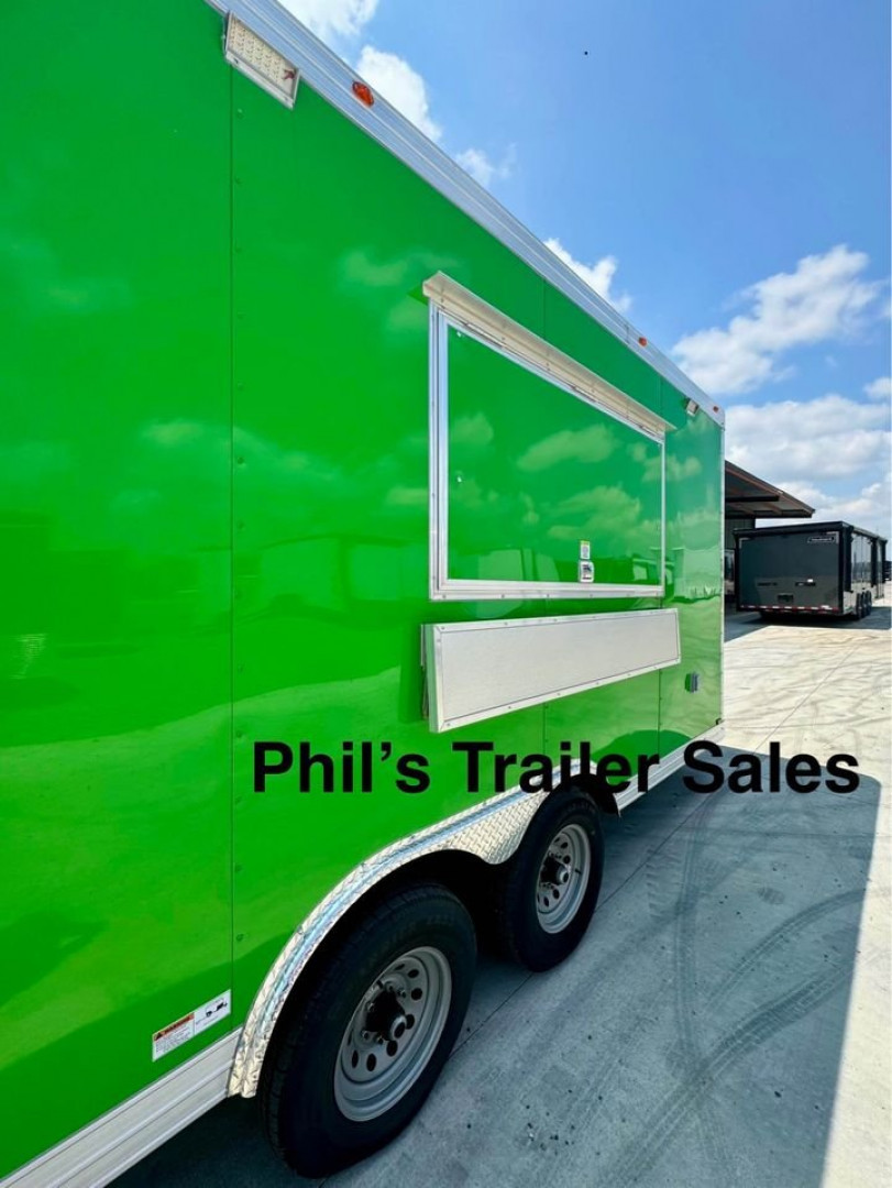 New 2024 8.5X16 Concession TRAILER WITH VENT-A-HOOD VENDING TRAILER