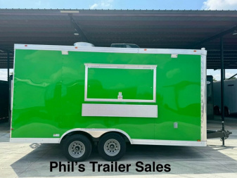 New 2024 8.5X16 Concession TRAILER WITH VENT-A-HOOD VENDING TRAILER
